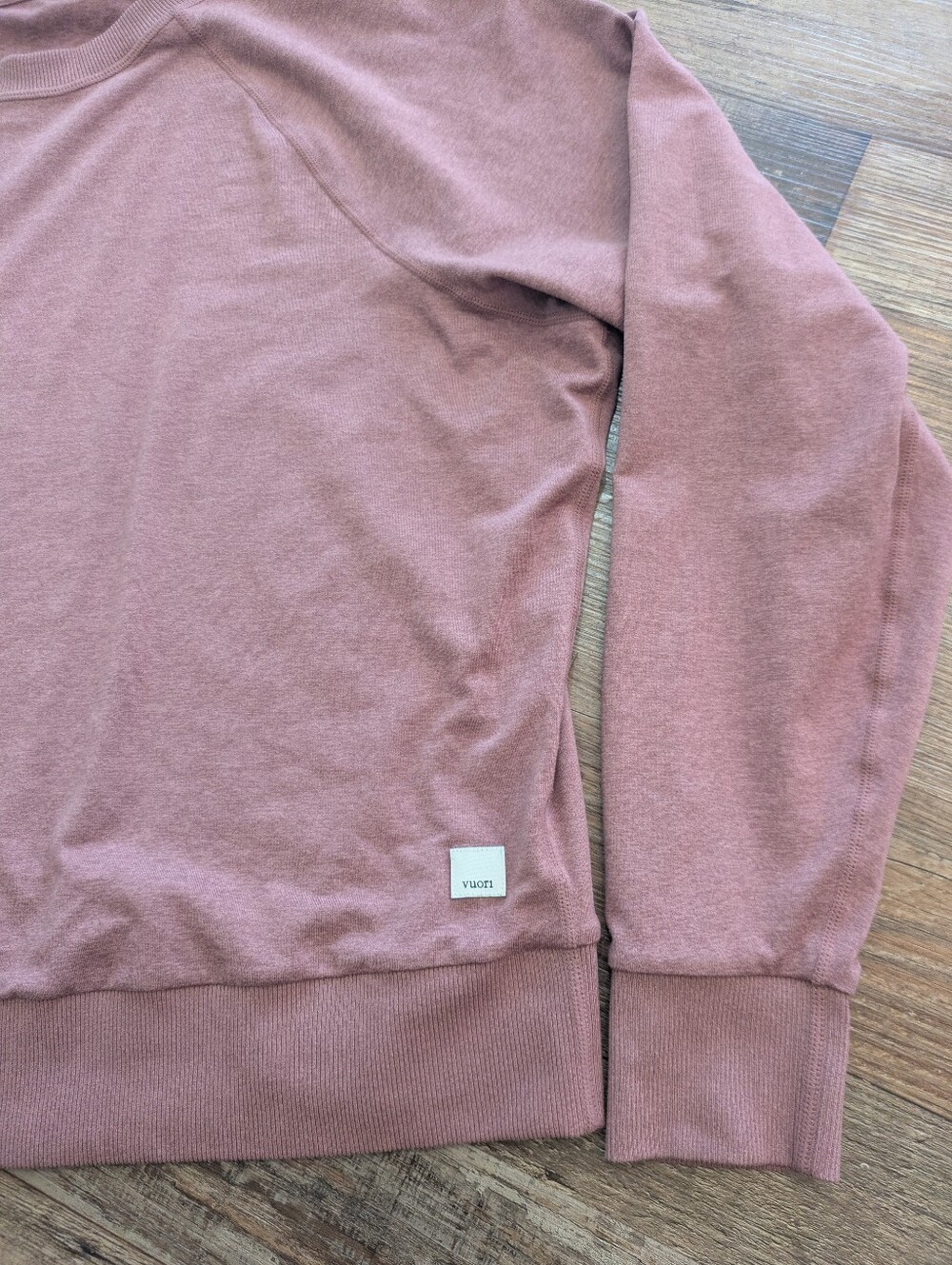 Vuori Long Sleeve Halo Crew Pullover Pink Sz S - Picture 4 of 14